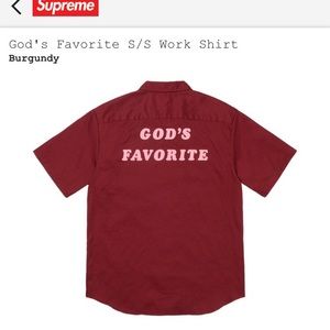 Supreme God’s Favorite S/S Work Shirt -SOLD-